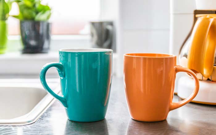 two coffee mugs
